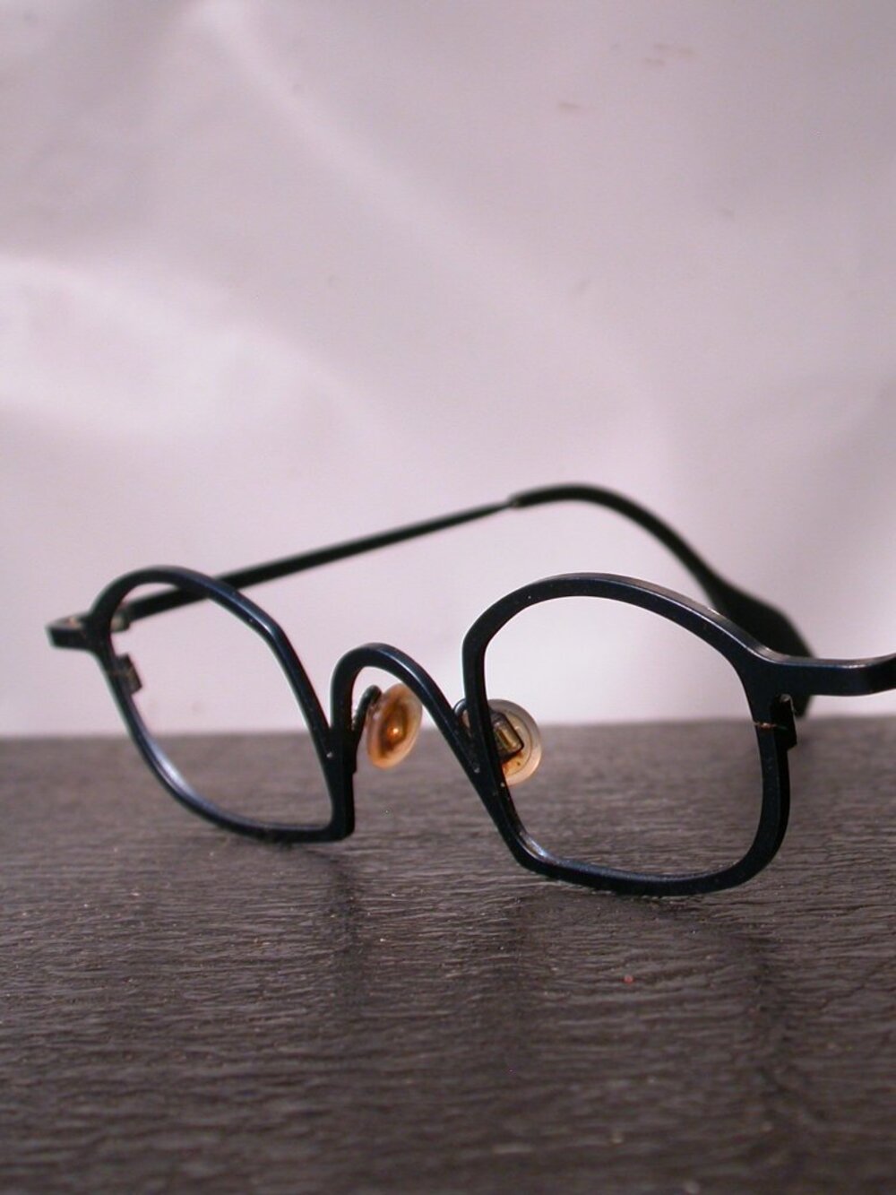 Theo Dark Blue Modern Art Eyeglasses Spectacles Frames Made in Belgium